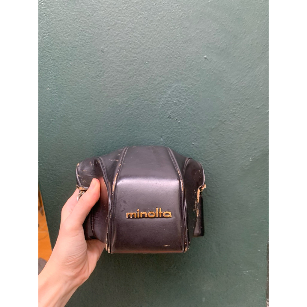 Olympus om1/om2- minolta srt101/ minolta x700/ minolta XE/... olympus OM1/OM2 เคสกล้องฟิล์ม สีดํา