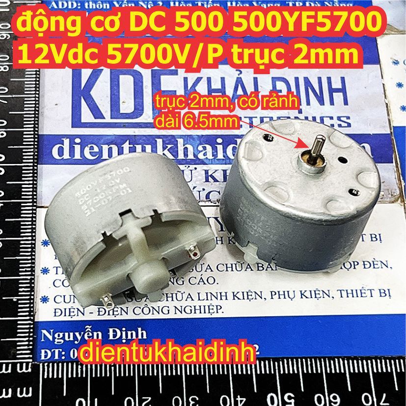 2 DC มอเตอร์ 500 มอเตอร์ SRF-500 12560 RK-500CA 22160 5V 3100V/P 6V 8400V/P RK-500TB 13500 12V 2 มม.