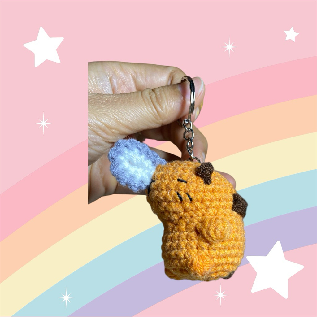 Capybara Pochita _ขนสัตว์ทํามือ