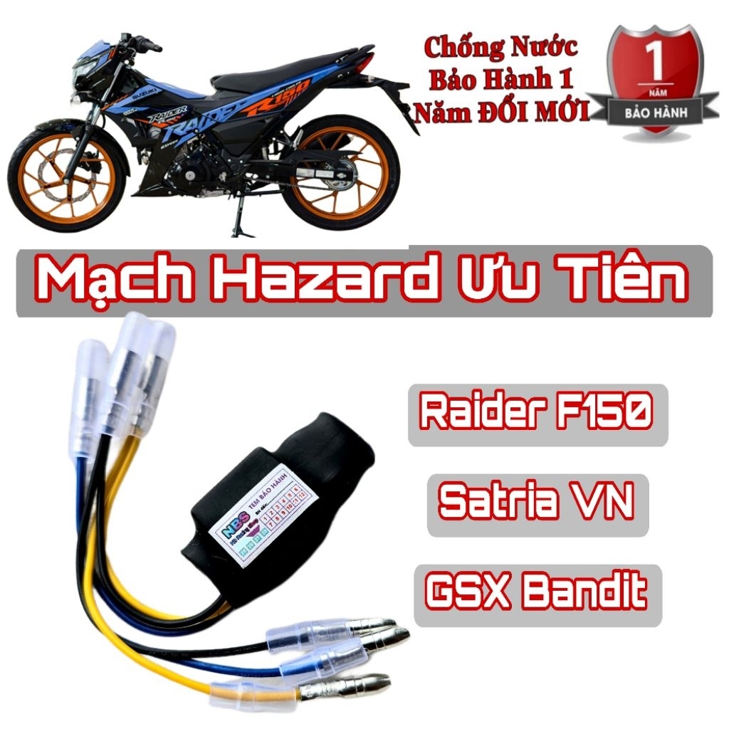 Hazard Priority Flashing Circuit พร้อม 4 ไฟเลี้ยวสําหรับ Raider F150 GSX BANDIT – NB Racing Shop