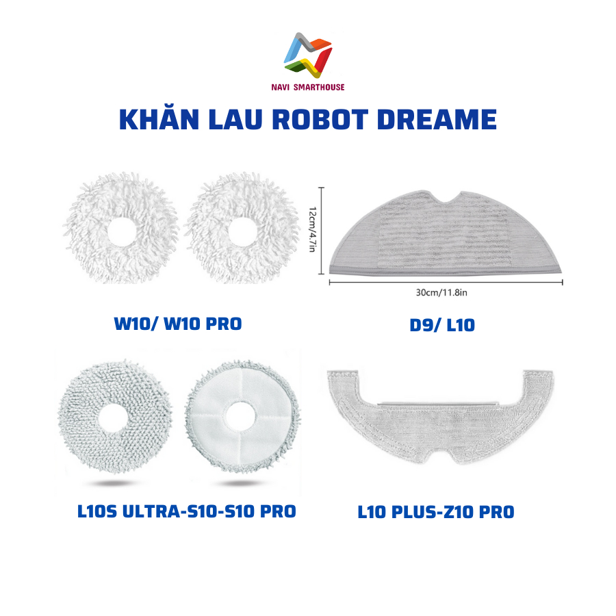 Dreame W10, W10 PRO, D9, L10, L10S ULTRA, S10,S10 PRO, L10 PLUS, Z10 PRO หุ่นยนต์อุปกรณ์เสริมเครื่อง