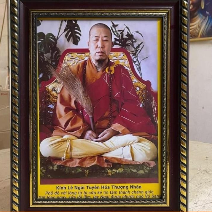 ภาพวาด MASTER TUYEN HOA THUONG NHAN - พร้อมกรอบสวยงาม