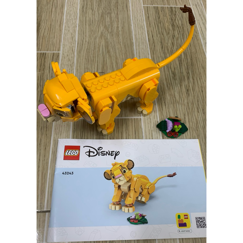 ของแท้ดิสนีย์ 43243 ของเล่นประกอบโมเดลสิงโตคิง