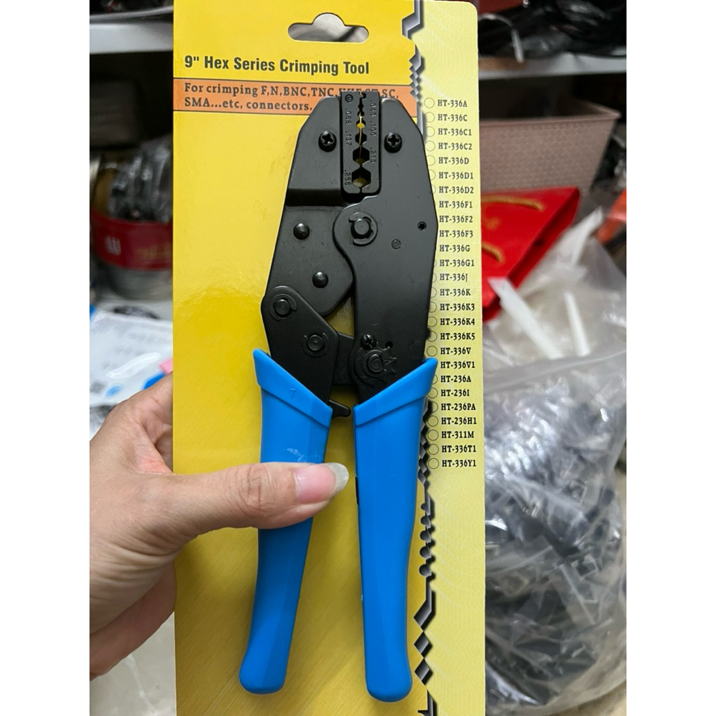 BNC,SMA,N,U คีมแจ็ค...ขนาด rg58,rg59,rg6...