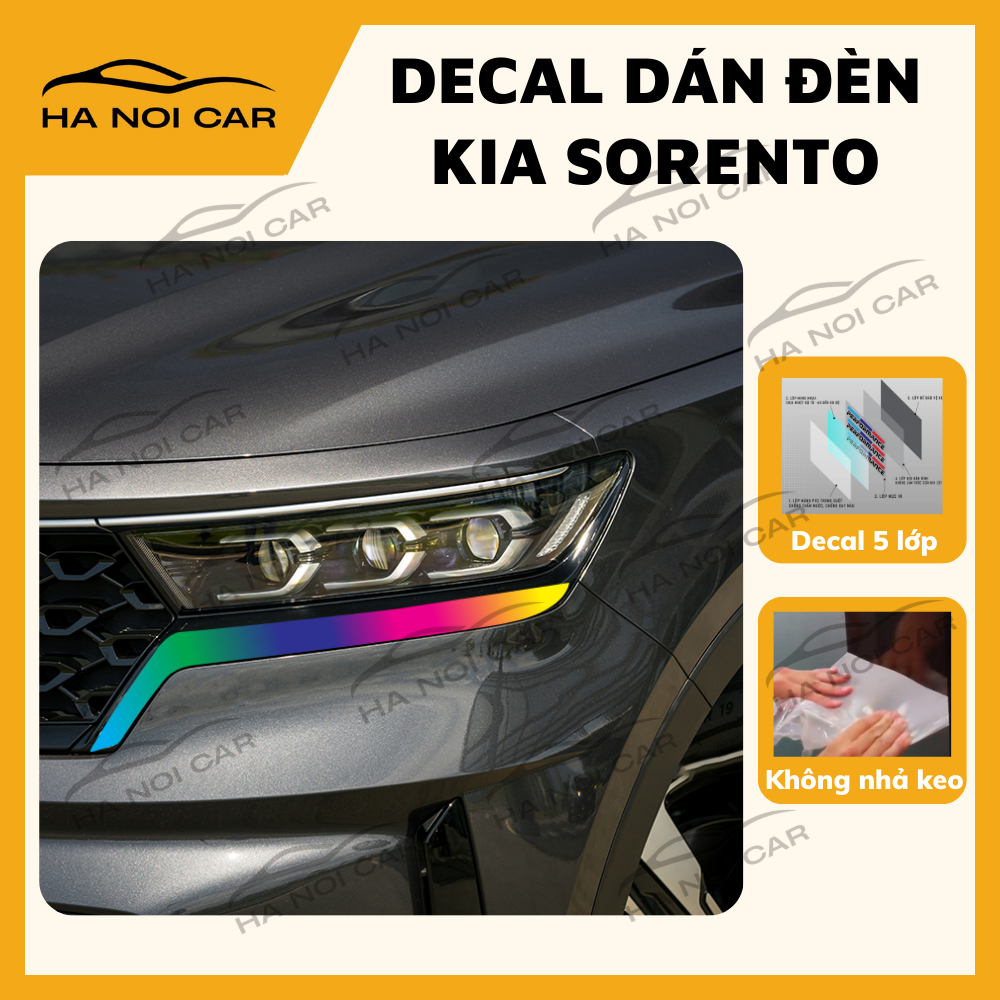 KIA SORENTO: รูปลอกเปลี่ยนสีไฟ KIA SORENTO สําหรับตกแต่งรถยนต์