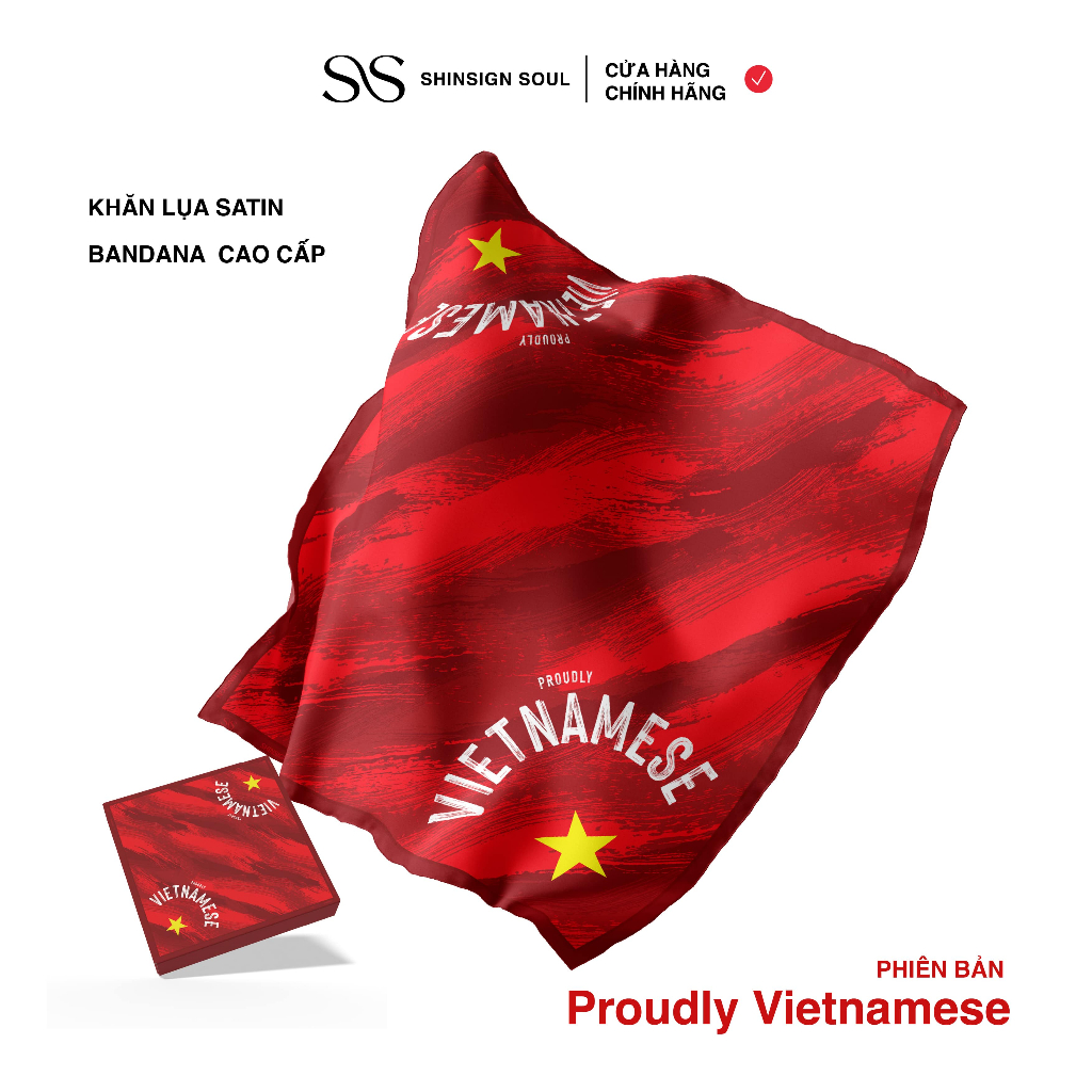 ภูมิใจเวียดนาม Shinsign National Flag Bandana Proud of Vietnam