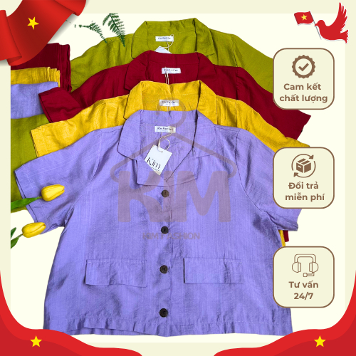 [WHAT HAPPY THE NATIONAL DAY OF VIETNAM] ชุดผ้าลินิน - KIM Fashion - KFS03