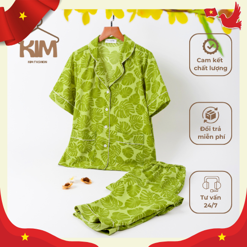 [HAPPY DAY VIETNAM] ชุดนอนผ้าไหมมะม่วง - KIM Fashion - KFS05