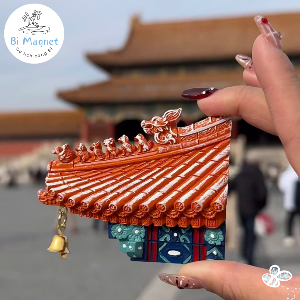 [AVAILABLE] Magnet Divine Beast Roof Palace สติ๊กเกอร์ติดตู้เย็น Beijing Chinese ของที่ระลึก