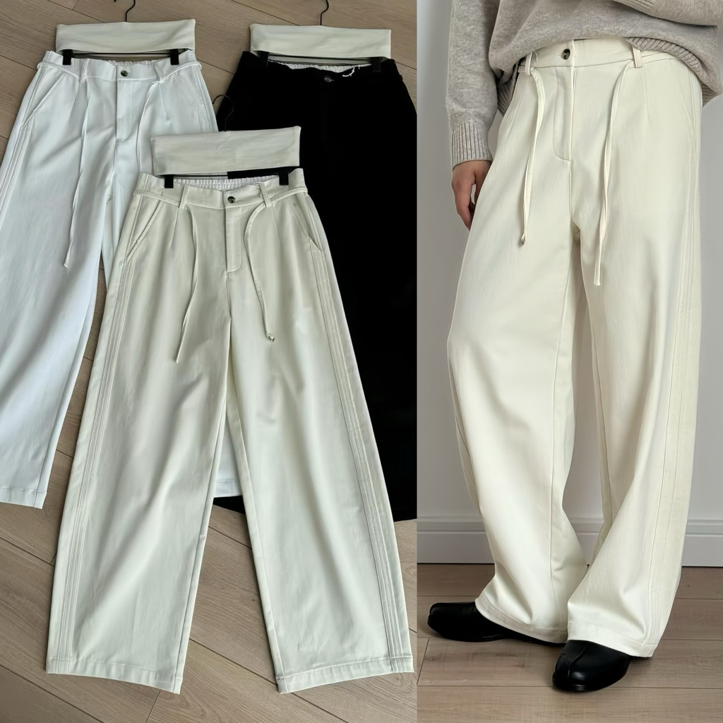 BASIC 8239 KAKI DOWN PANTS