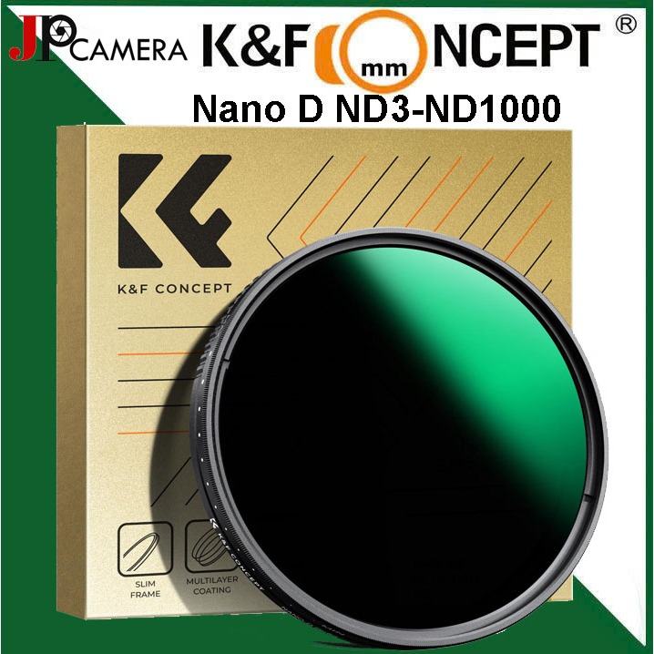 กรอง K&F Concept Nano D Variable ND3-ND1000 (1.5-10 หยุด)