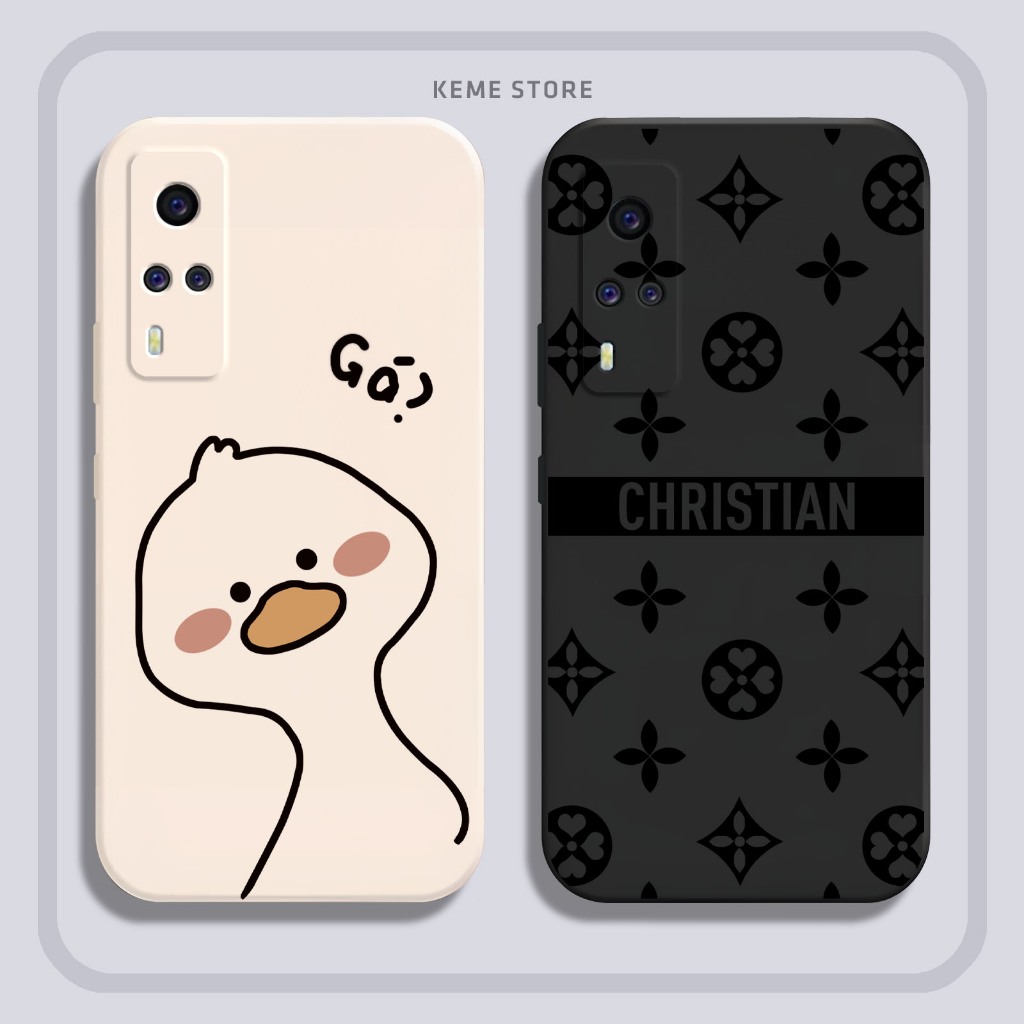 เคส Vivo Y51 2020 / Y51A / Y53s / Y31 2021 พิมพ์ลาย Lucky Virus และ Goofy Duck