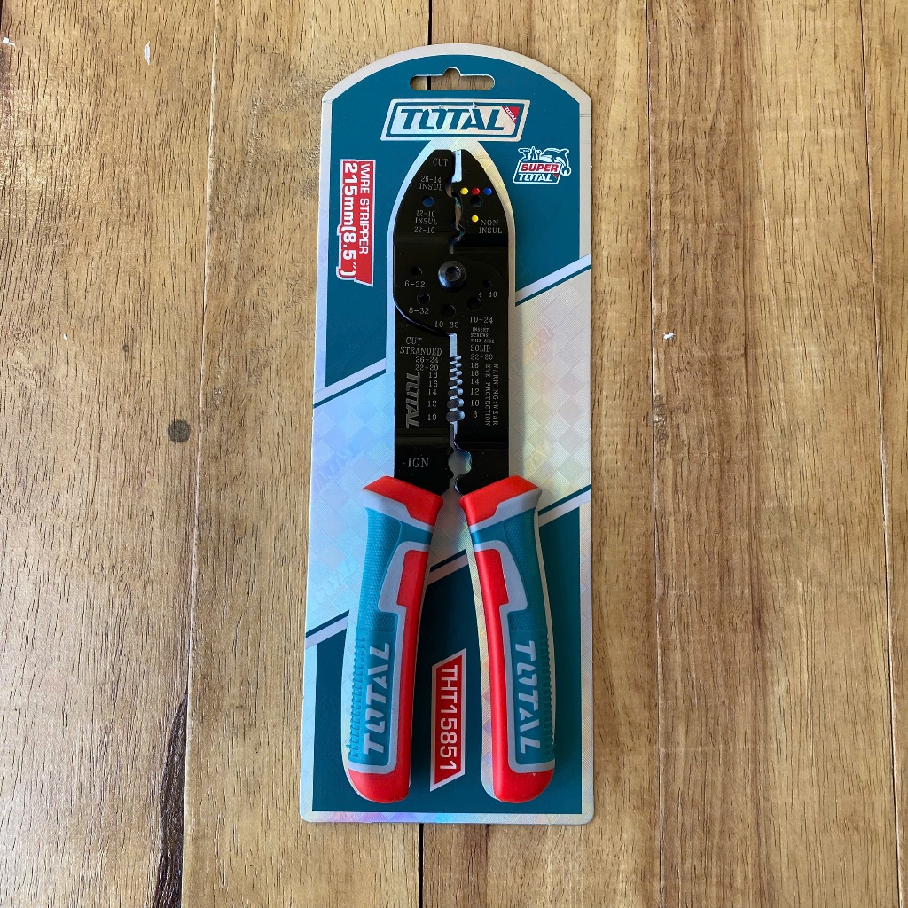 คีมปอกสายไฟ 8.5 นิ้ว ยาว 215 มม. TOTAL THT15851