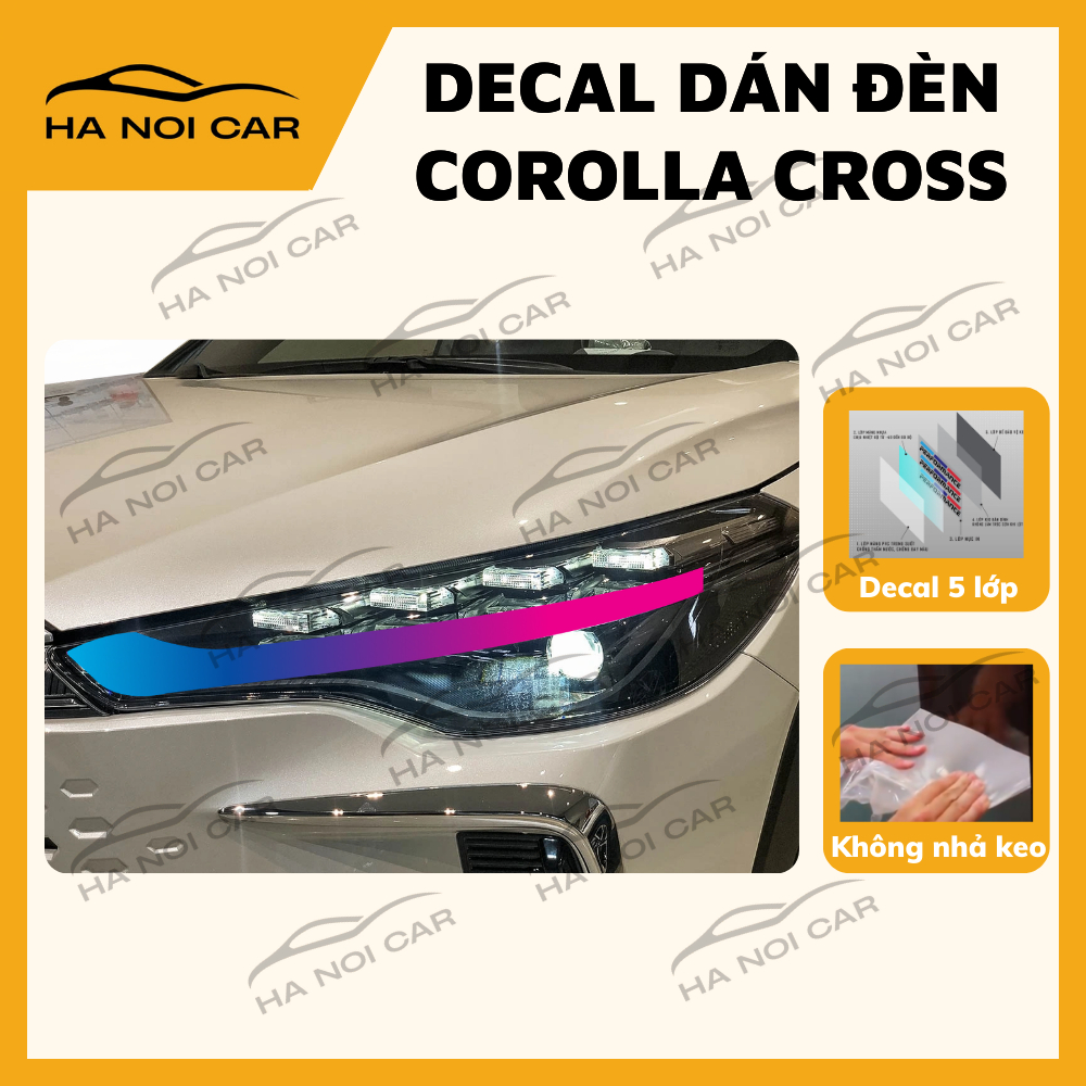 COROLLA CROSS: Corolla CROSS รูปลอกเปลี่ยนสีสําหรับตกแต่งรถยนต์
