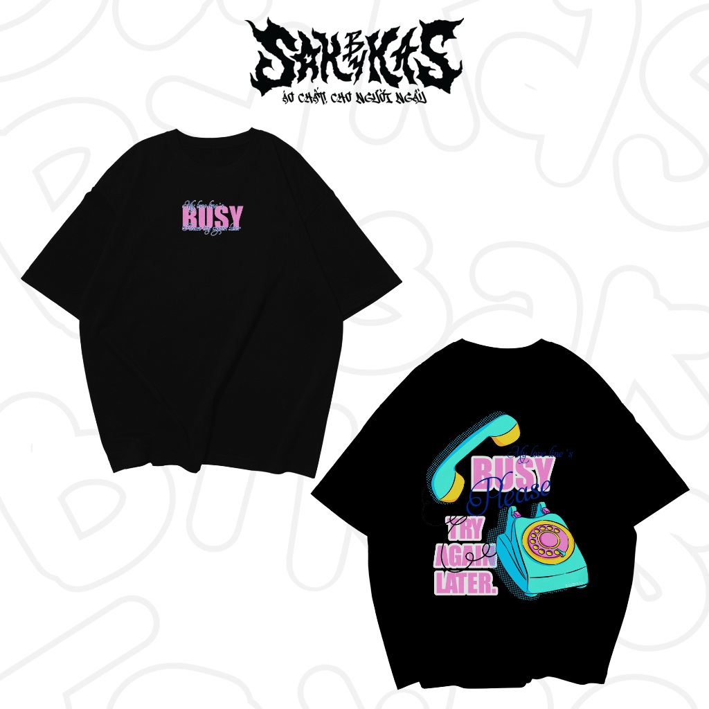 เสื้อยืด Sakbykas Loose Cotton - BZY TRY AGAIN LATER