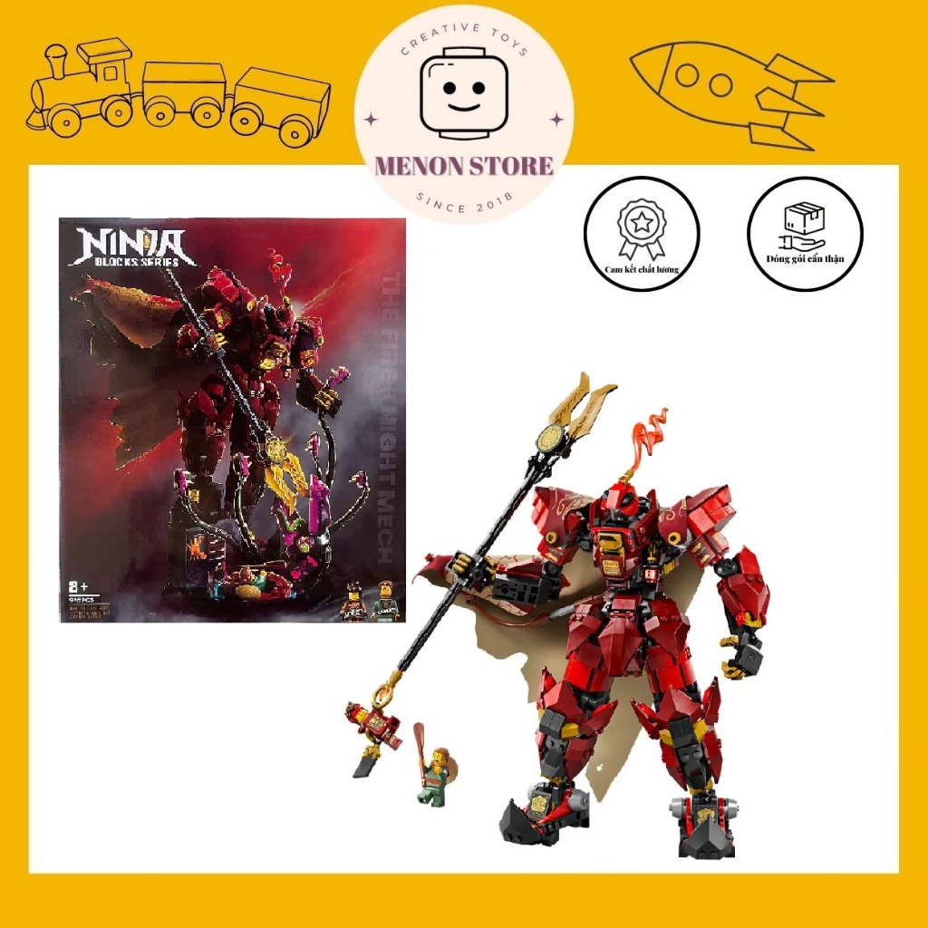 Ninja 996 71846 Assembly Toy Fire Knight Armor Model - Smart Puzzle