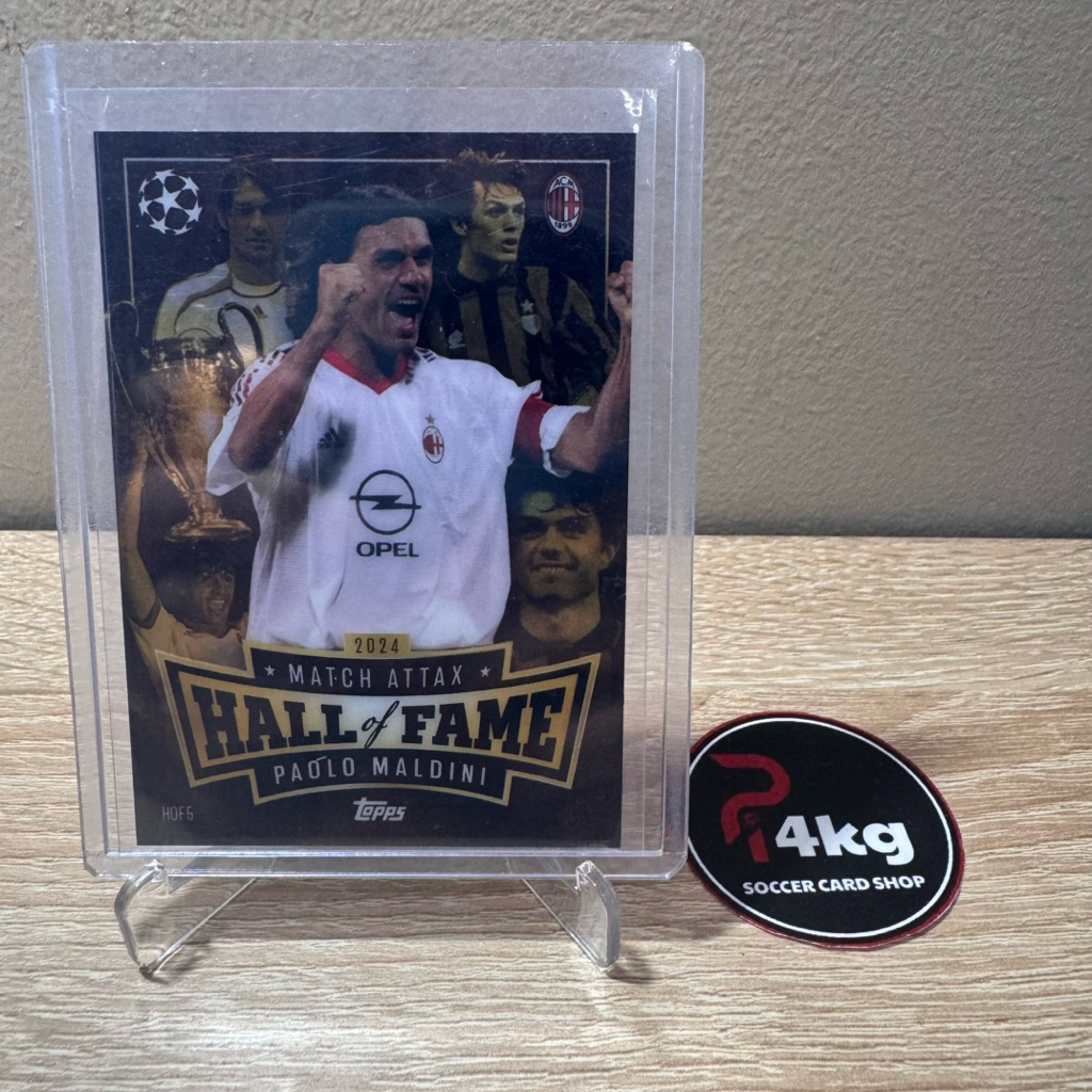 Paolo Maldini Hall of Fame Topps Match Attax Champions League 2024/25 การ์ดนักฟุตบอล