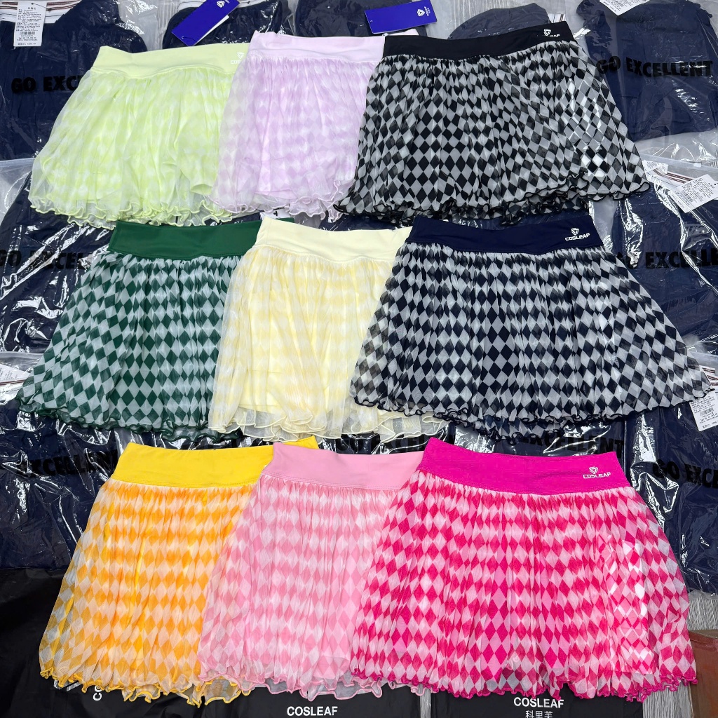 [COSLEAF]Sporty กระโปรงตาข่ายชีฟองบางและเบา