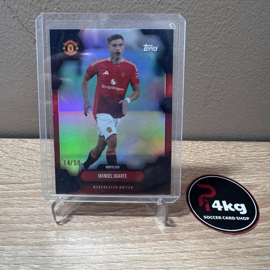 Manuel Ugarte/50 Topps ชุดทีมแมนเชสเตอร์ยูไนเต็ด 2024/25 การ์ดนักฟุตบอล