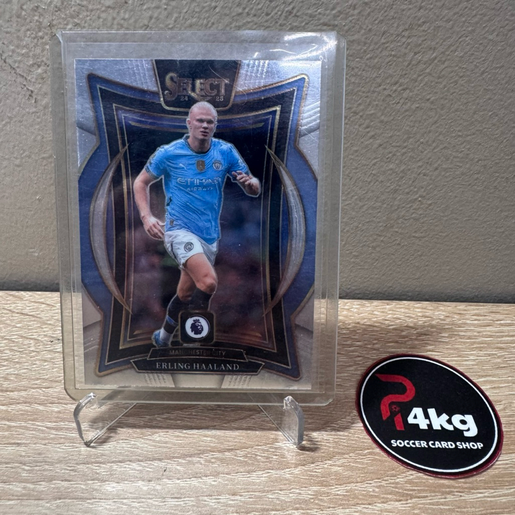 [GENUINE] Erling Haaland Panini Select EPL 2024/25 Football Card (ฟรีการ์ดสุ่ม + toploader + แขน)