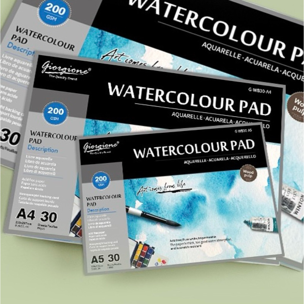 Giorgione 200gsm A5/A4 สมุดวาดภาพสีน้ํา