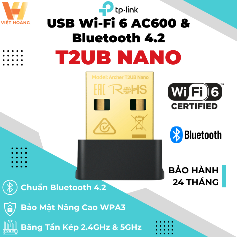 [2026] USB Wifi-Bluetooth TP-Link TX10UB / T2UB Nano AX900 Bluetooth 5.3 สําหรับพีซีหรือแล็ปท็อป