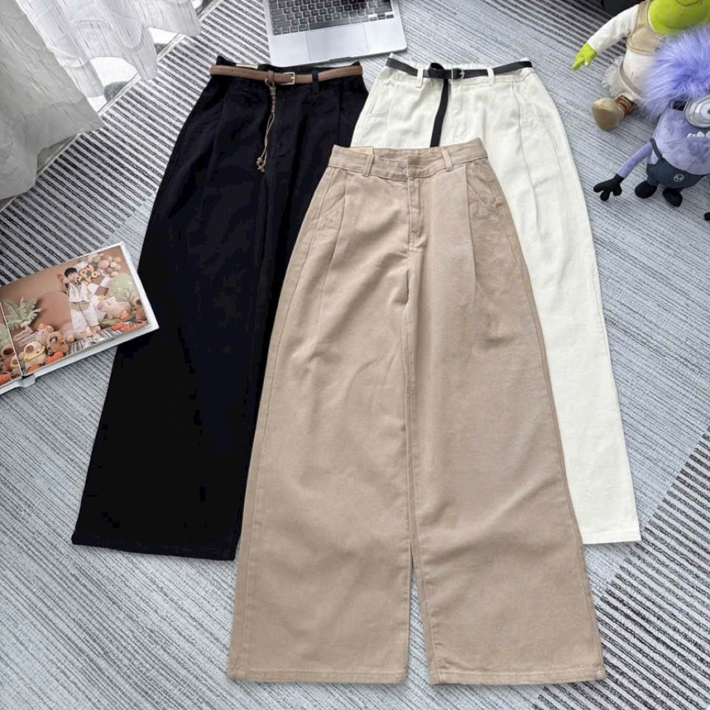 628 3 สี WIDE STRAIGHT JEANS 628 628