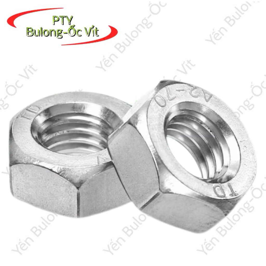 20 ชิ้นถั่ว,หกเหลี่ยม Ecu สแตนเลส 304 M2, M2.5 ,M3 M4 M5,M6,M8,M10 INOX304