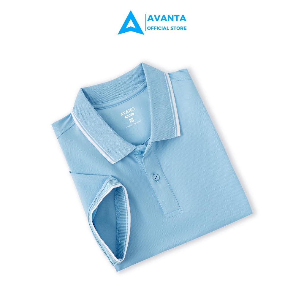เสื้อโปโลผู้หญิง AVANTU sky blue นุ่ม เท่ ผ้าคอตตอนไม่ระบาย APL05