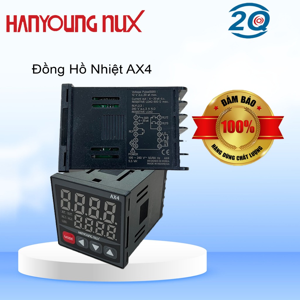 Hanyoung เครื่องควบคุมอุณหภูมิ ขนาด 48x48 AX4-1A, AX4-2A. ขวาน4-3A. AX4-4A