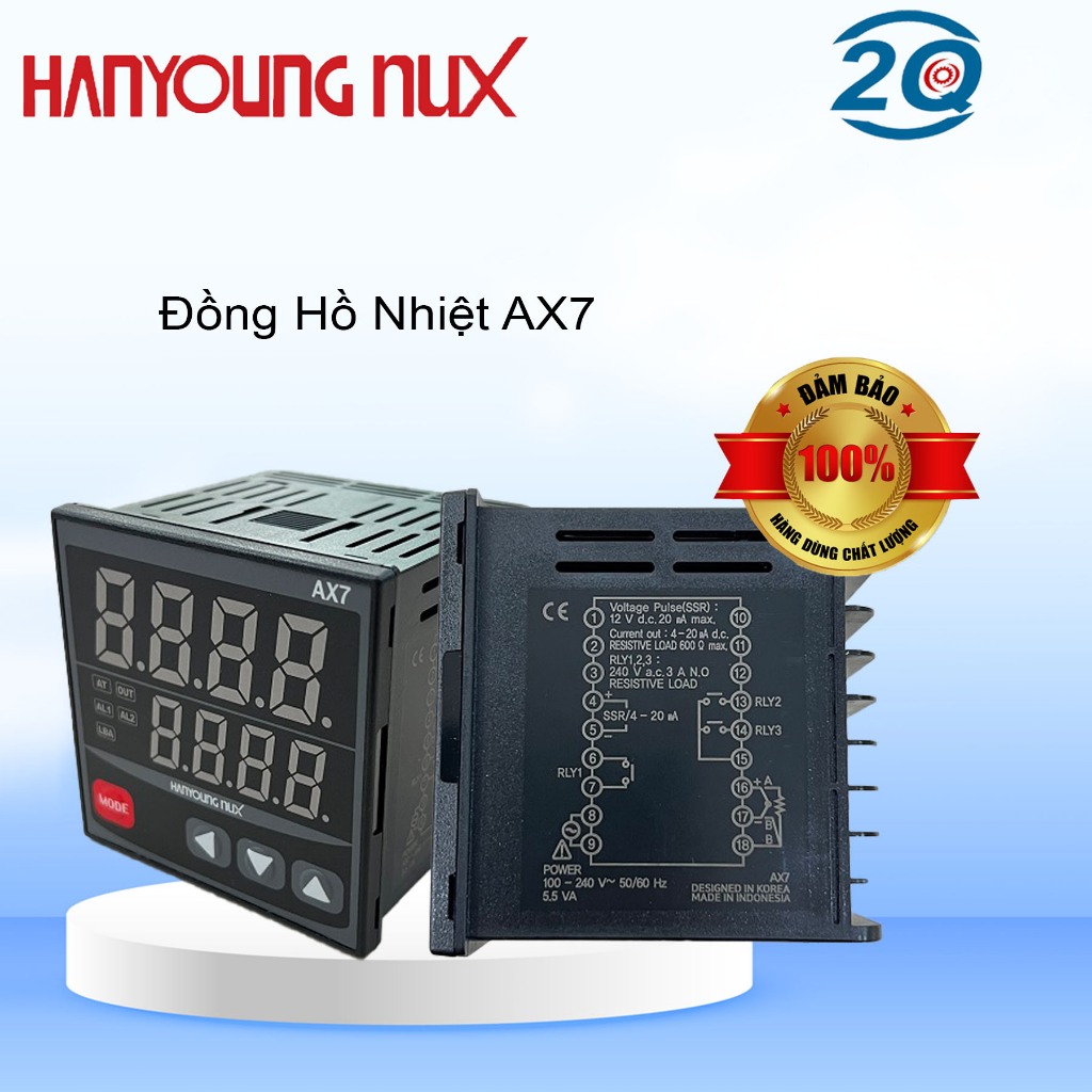 เครื่องวัดอุณหภูมิ Hanyoung ขนาด 72x72 AX7-1A, AX7-2A. ขวาน7-3A. AX74A