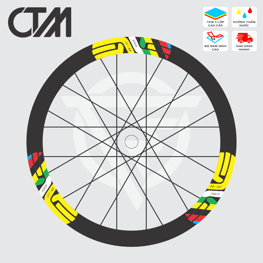 แสตมป์แชมป์โลกถนน ENVE SES - Tour de France (ชุด 12 ชิ้น)