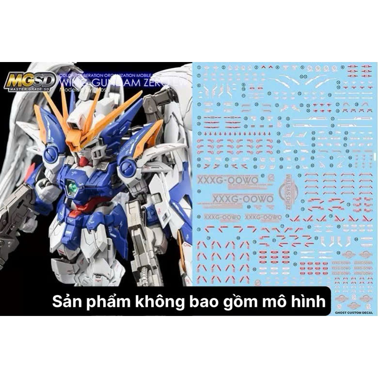 [Ghost/G-rework] MGSD Wing Gundam Zero EW Model Water Decal/Decal