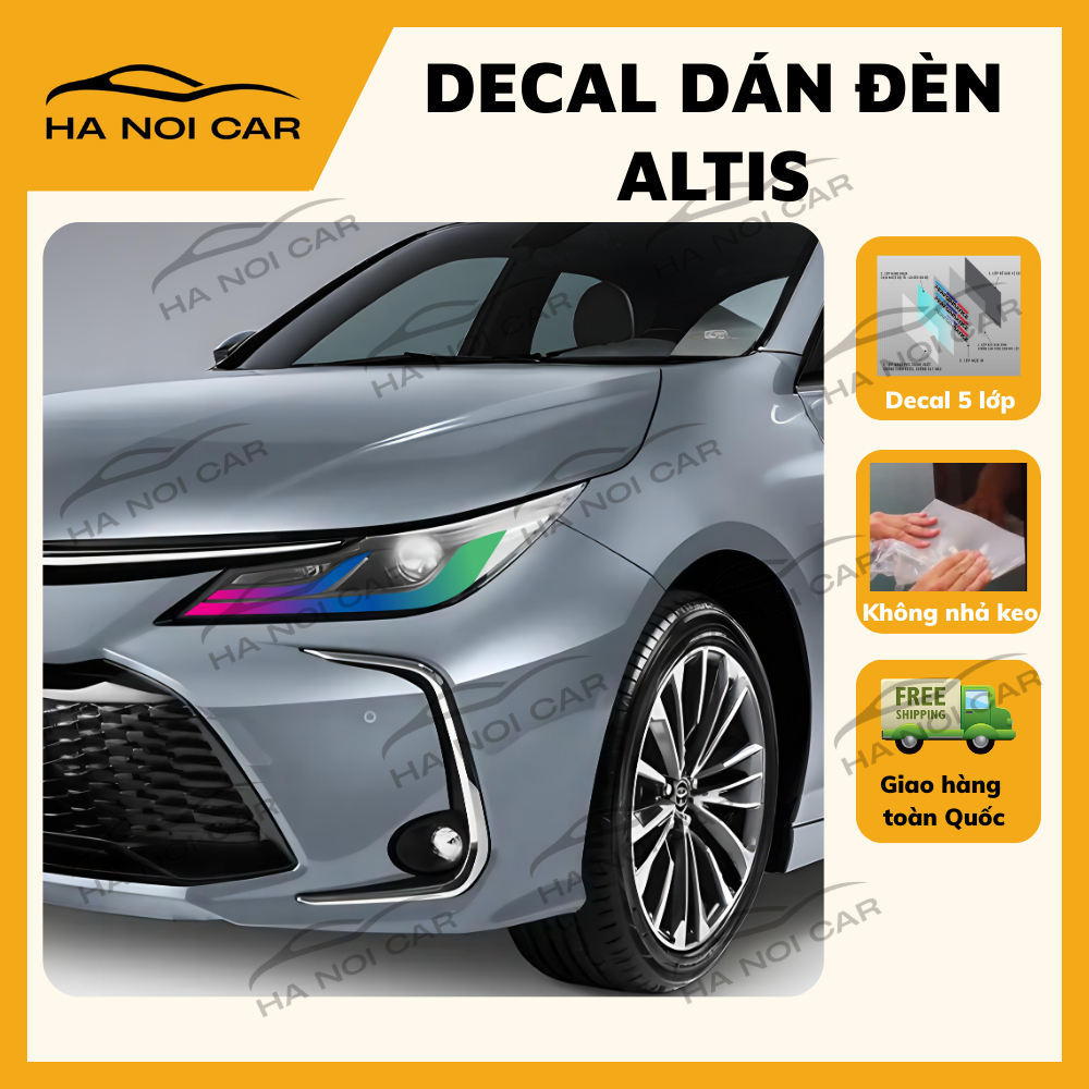 รูปลอกไฟ ALTIS สติ๊กเกอร์ไฟแต่งรถ