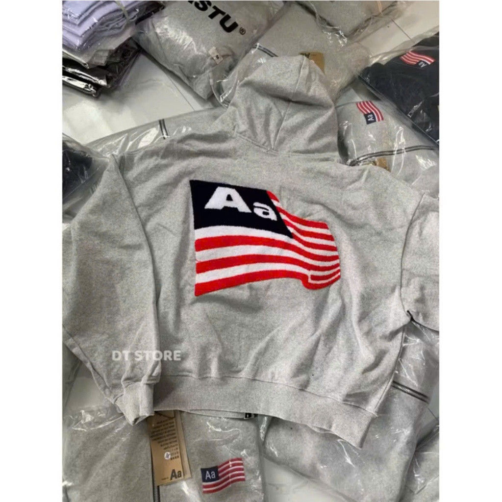 AASTU โลโก้ Ruffled ปักซิป Hoodie, หนา Non-ruffled ขนแกะมาตรฐานจากการออกแบบ - AASTU Zip Hoodie พร้อม