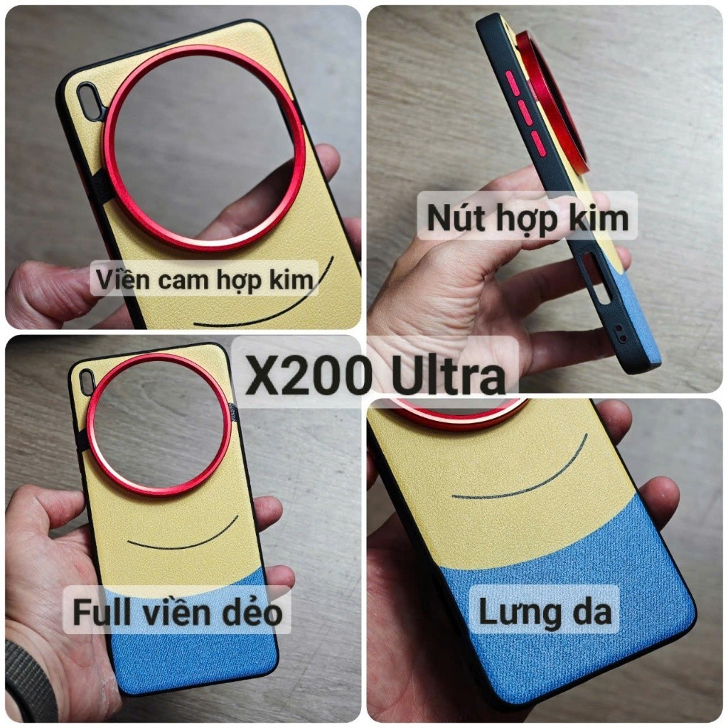 Minions Panda Vivo X300 Ultra X300 Pro X200 Ultra Pro Mini X200S X100 X100S เคสหนังกันกระแทกแบบเต็มข