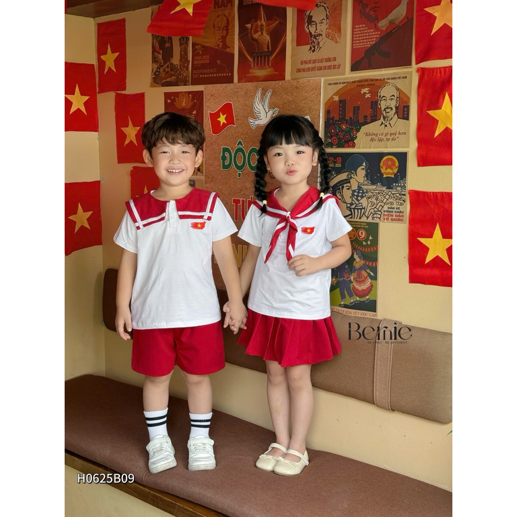 [Tiny Baby Shop] Bernie กะลาสีคู่ Set สําหรับเด็กชายและเด็กหญิง