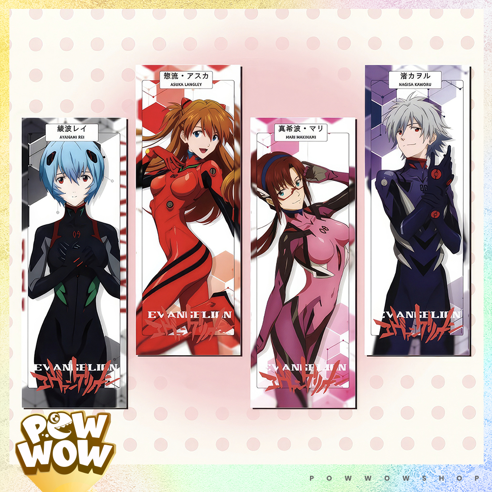 Laser Ticket การ์ดสะสมสะท้อนแสง 7x19.5cm Anime Manga Evangelion Style – Plugsuit Ver. – Shinji / Rei