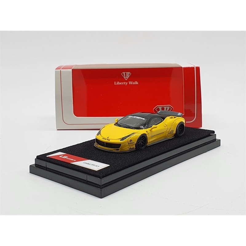 LB Performance Ferrari 458 1:64 Liberty Walk Limited รถโมเดล 999 ชิ้น (สีเหลือง)