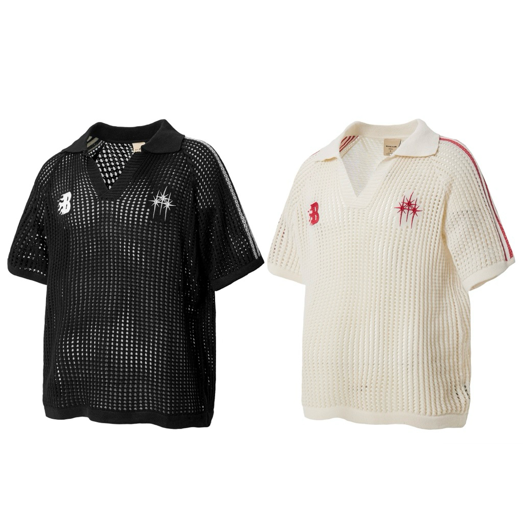 [ TRYST ] เสื้อโปโลผ้าวูลตาข่าย BLACKGTS 5083