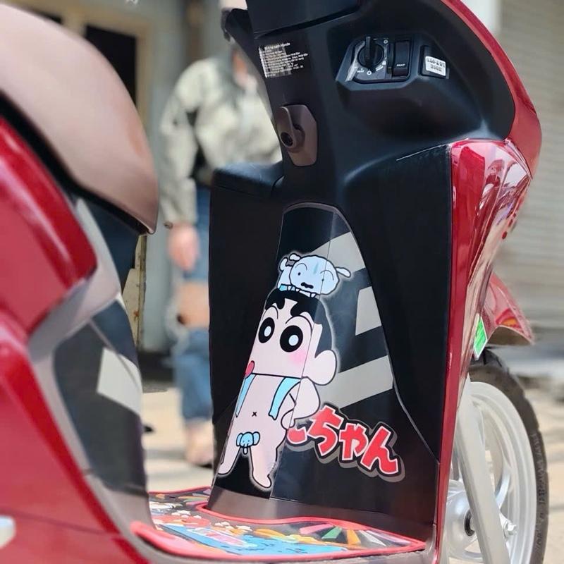 Shinchan vision Matte Plastic Stamp 2020-2025 ตลก Shinchan stiker สติกเกอร์รถที่สวยงามสําหรับคนรัก S