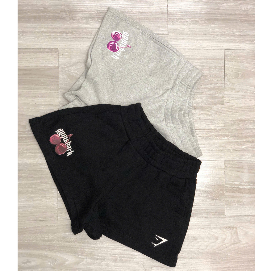 Gymshark Cherry กางเกงยิมผู้หญิงผ้าขาปูสุดเท่