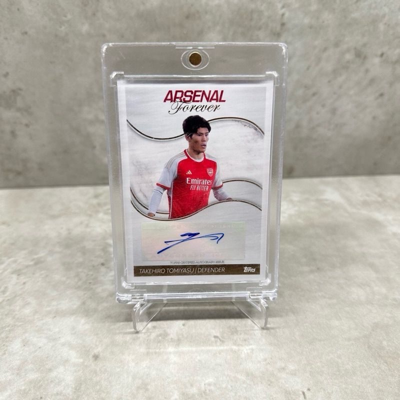 [อัตโนมัติ] Takehiro Tomiyasu Topps Arsenal Forever Football Player Signature Card - Arsenal (หายาก)