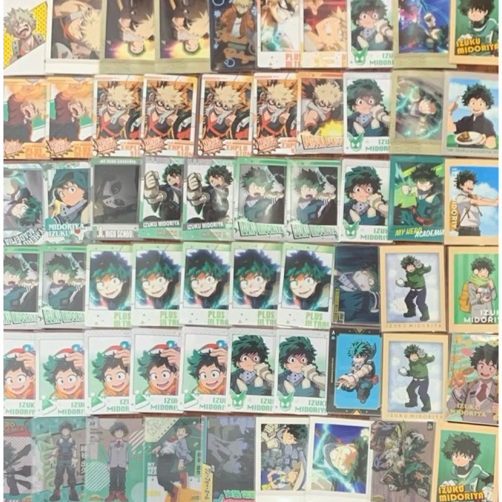 [ SLEEVE INCLUDED ] การ์ด Bakugo Katsuki, Midoriya Izuku, Deku My Hero Academia MHA (อ่านคําอธิบายให