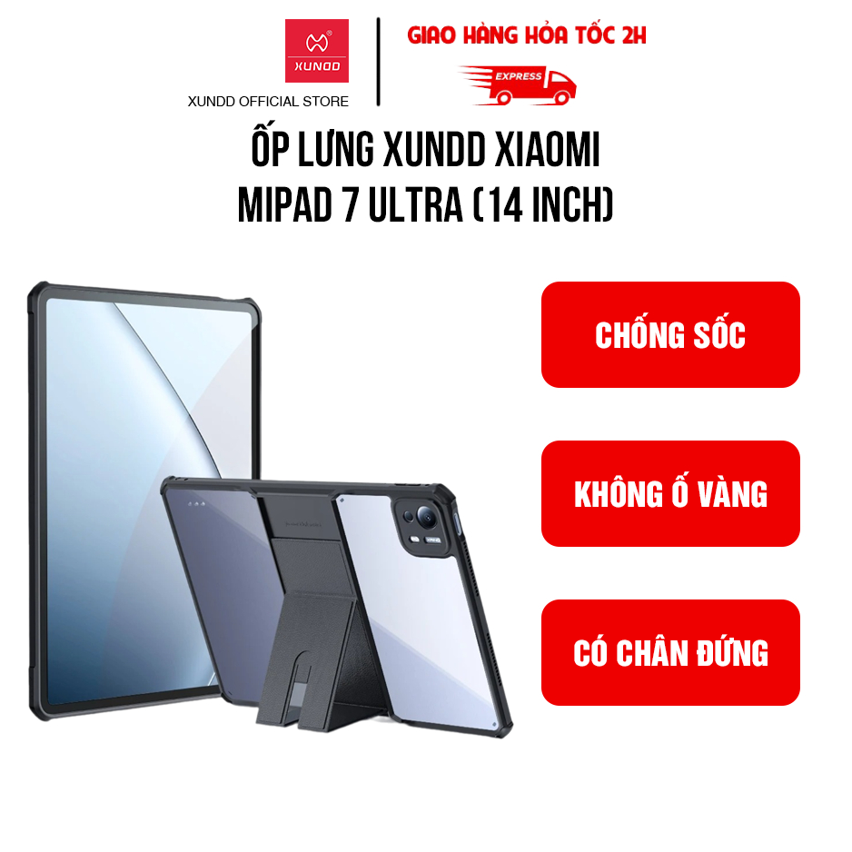 XUNDD เคส Xiaomi MiPad 7 Ultra (14 นิ้ว) (BEATLE STAND) - กันกระแทก หลังใส