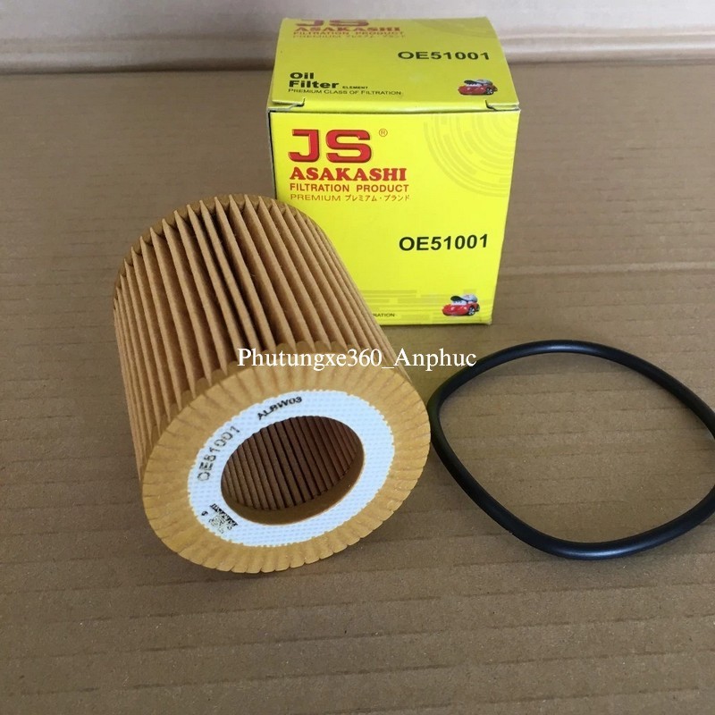 กรองน้ํามันเครื่องพรีเมี่ยมสําหรับ Mazda BT-50 2.2L และ 3.2L 2011-2015 JS Asakashi Japan OE51001 /1W