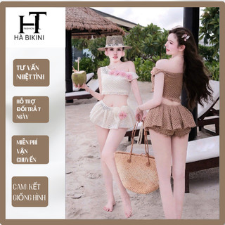 [ BKN 1012 ] Set đồ bơi đi biển trễ HOA SIÊU CẤP cho tôn dáng thanh lịch Hà bikini