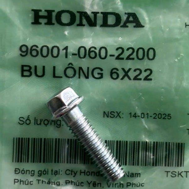 น็อต 6x22 Future neo 125, Fu 2, สกรูเพลาลูกเบี้ยว Fu x รหัส 60001-060-2200