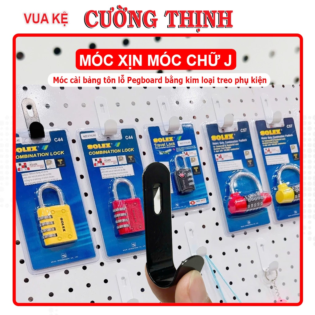 {Super Speed] ตะขอ Pegboard รูปตัว J, Pegboard แผ่นเหล็กลูกฟูกแบบมีรูสําหรับแขวนอุปกรณ์ตกแต่ง, อุปกร