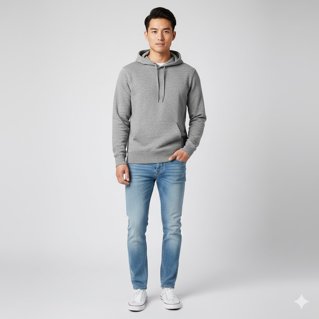 เสื้อฮู้ดผู้ชาย H. M REGULAR FIT HOODIES- SIZE M